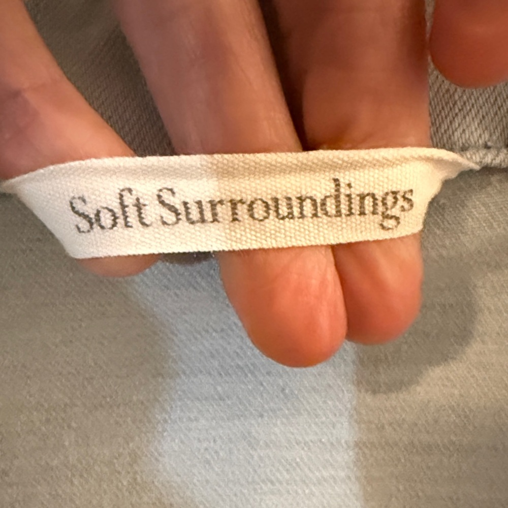 Soft Surroundings Sky Blue Denim Jacket - Picture 3 of 4